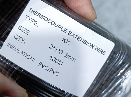 Хорошая цена Тип удлинительный кабель 0.5*2 термопары KPX изоляции Pvc k красный черный с оболочкой Pvc онлайн